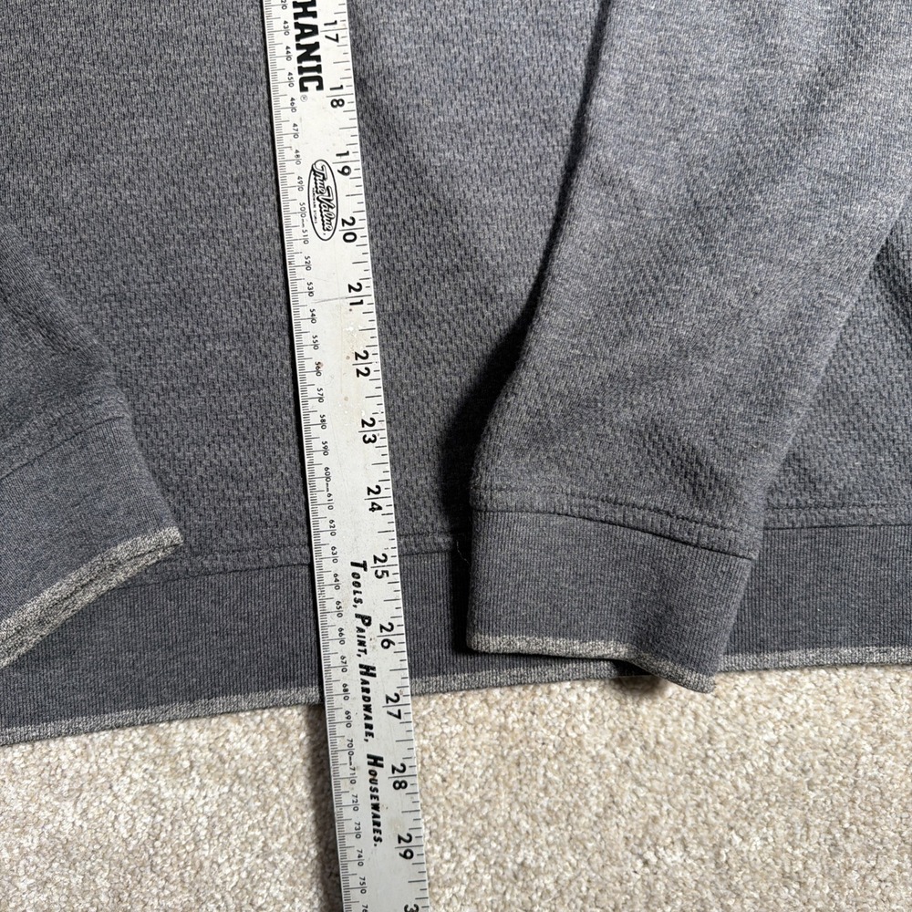 Ted Baker 1/4 Zip Funnel Neck Pullover Sweater Mens 4 Large Gray Preppy - Picture 7 of 8